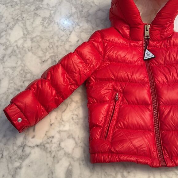 MONCLER RED DOWN JACKET 6Y - Picture 8 of 16